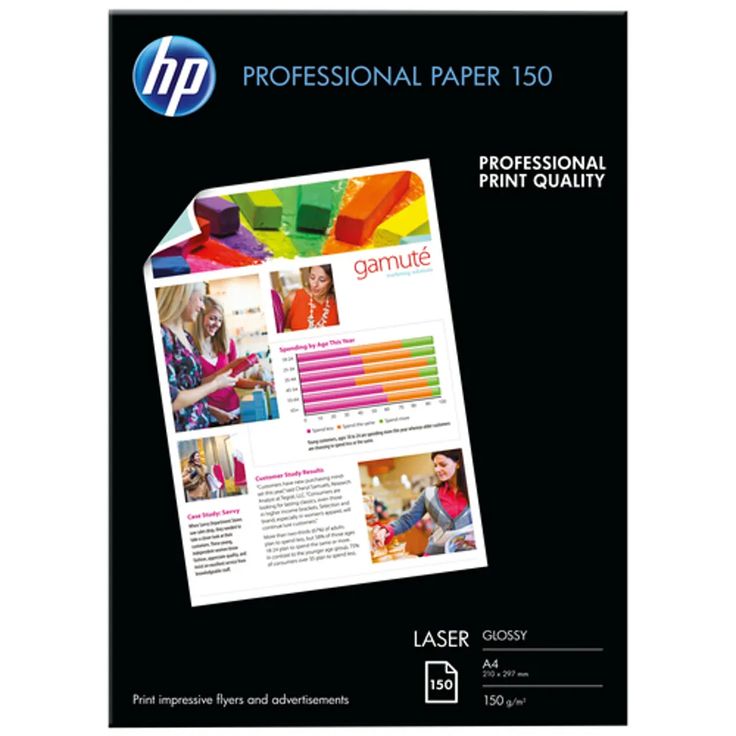 HP PRO LASER PAPER A4 150GSM 150SHT GLOSS