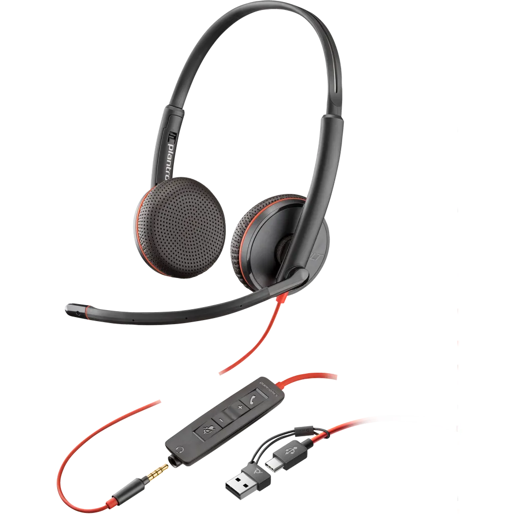 POLY BLACKWIRE 3225 STEREO USB-C HEADSET HEADSET