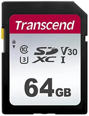TRANSCEND 300S 64GB UHS-I CLASS 10 U1 U1 V10 SDXC CARD