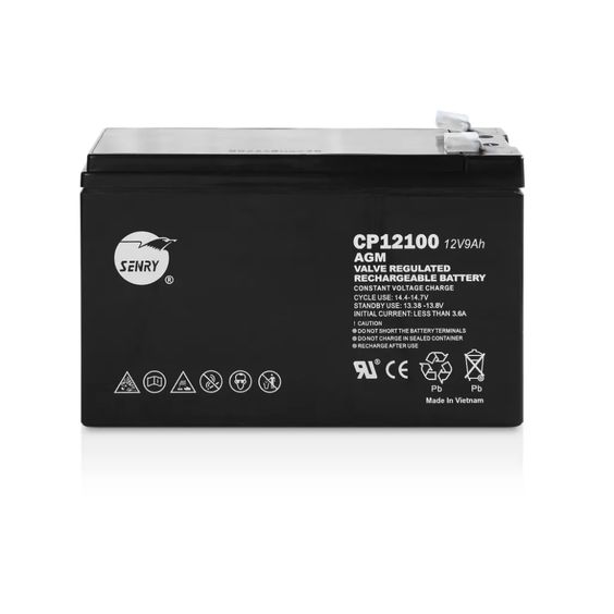 RCT SENRY 12V DC 9AH RECHARGEABLE SEALED AGM BATTERY