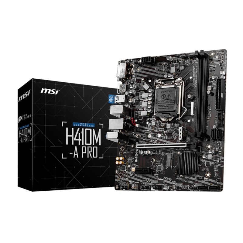 MSI H410M-A PRO Intel LGA1200 MATX Gaming Motherboard