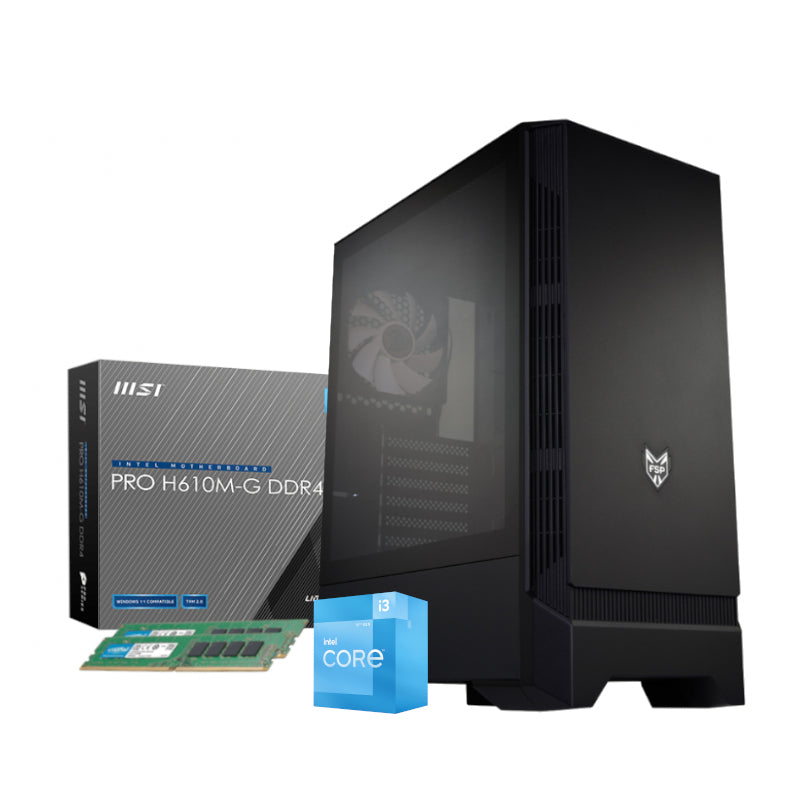 PCBuilder Intel i3 12100 ACCELERATOR Windows 11 FSP Gaming PC