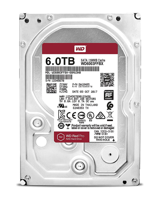WD Red Pro 6TB 256MB 3.5" SATA HDD