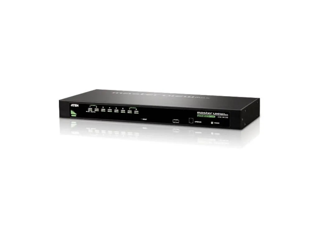 ATEN 8-Port PS/2-USB VGA KVM Switch /Cascade/W/(US/EU/OUT) ADP. ATEN
