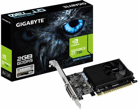 GIGABYTE nVidia GeForce® GT 730 2GB GDDR5 DVI-I/HDMI.
