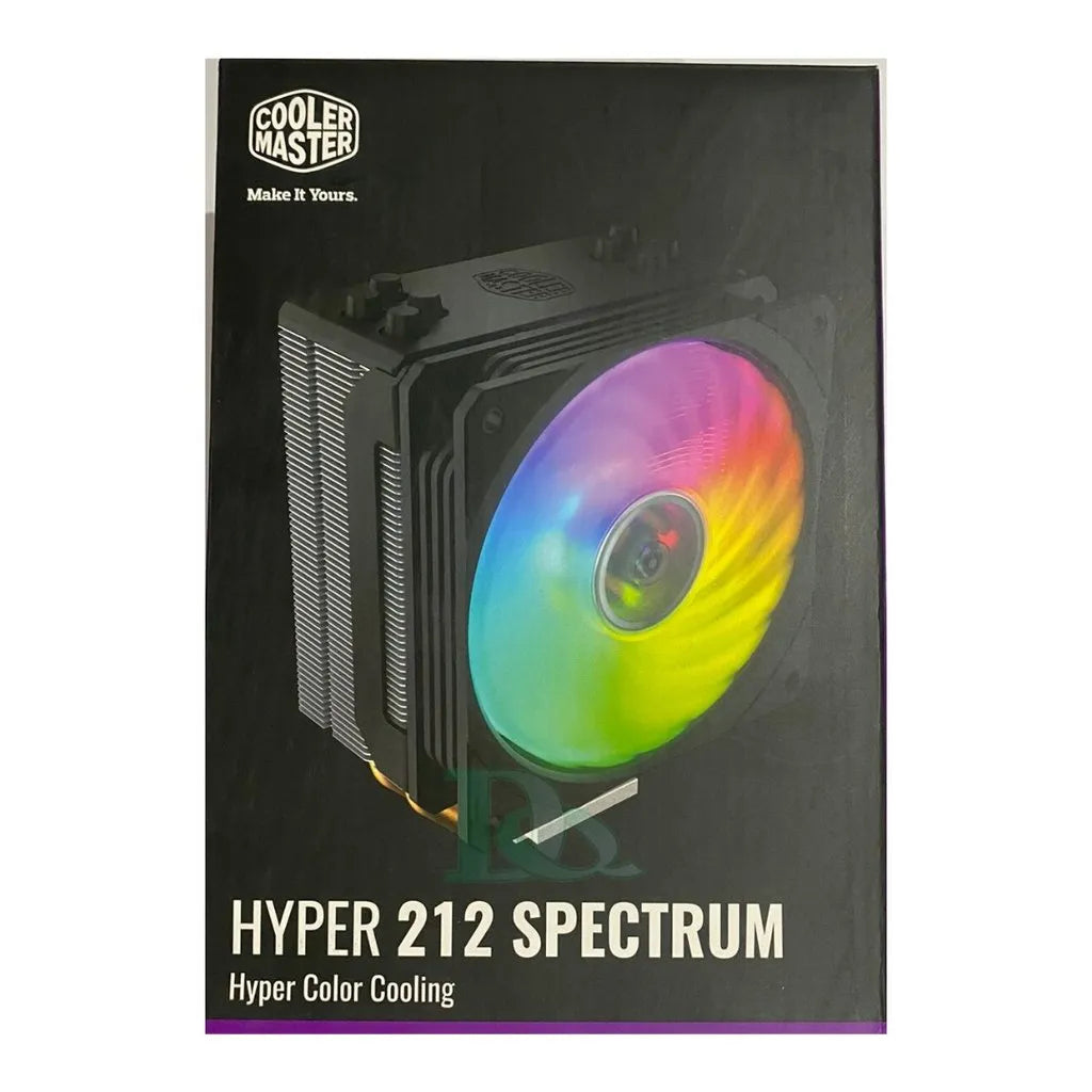 Cooler Master Hyper 212 ARGB Spectrum Tower; 120mm ARGB Fan; 4 Heat Pipes