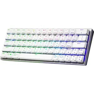 Cooler Master SK622 RGB Bluetooth/Wireless Keyboard; White; Brushed Aluminum; 60% Portable Layout; Low Profile Mec