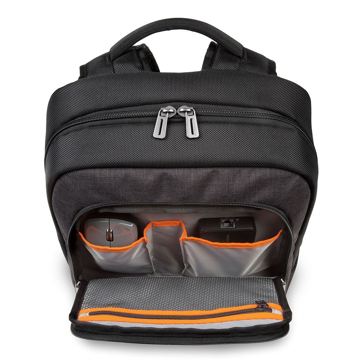 CitySmart 12.5 13 13.3 14 15 15.6" Essential Laptop Backpack - Black/Grey