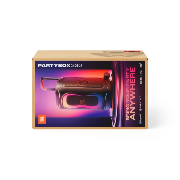 JBL PartyBox 330 Portable Bluetooth Party Speaker BLACK