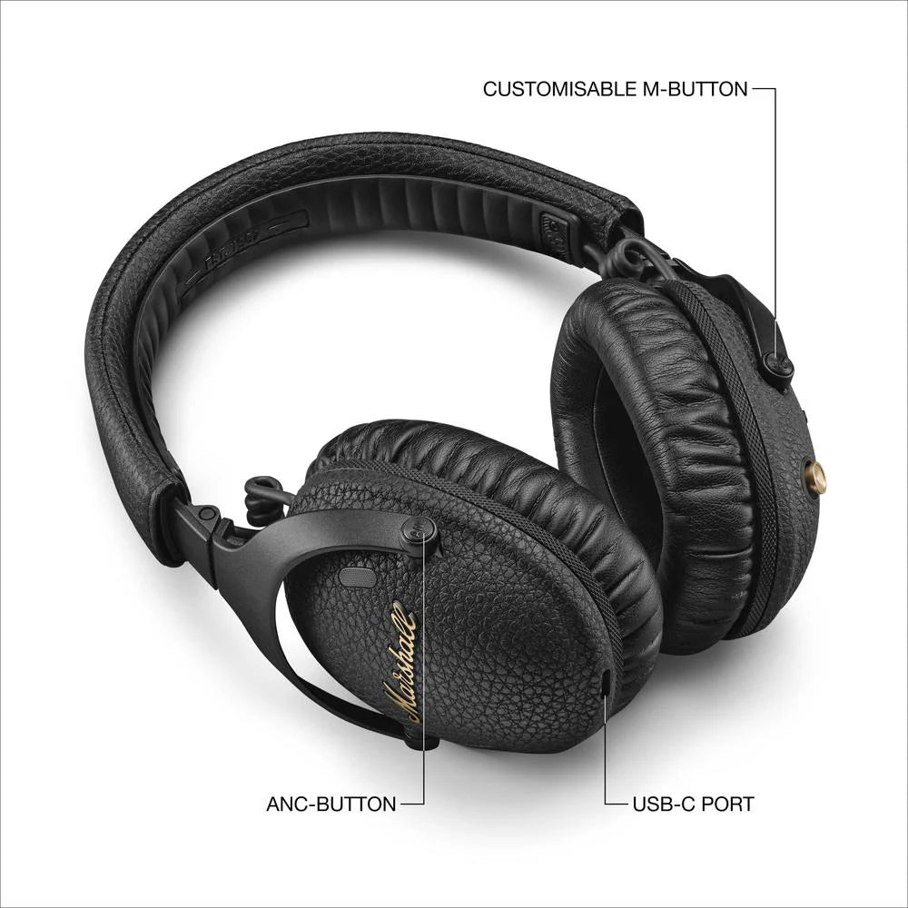 Marshall Monitor III BT ANC Over-Ear Headphone-Black