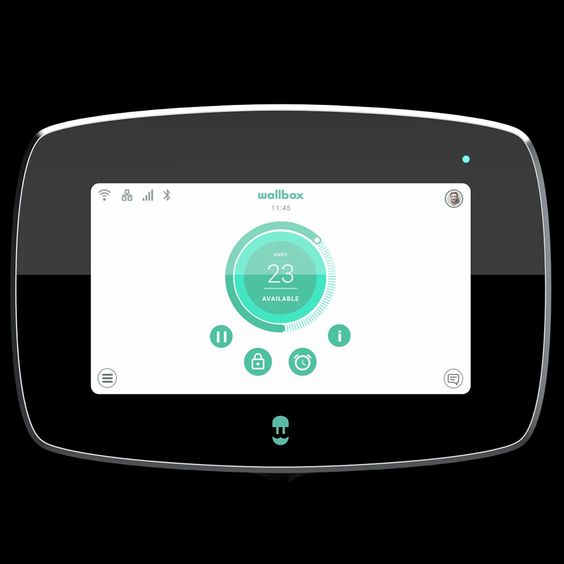 WALLBOX COMMANDER 2 CHARGER, TYPE 2, BLACK, 22KW, 5M