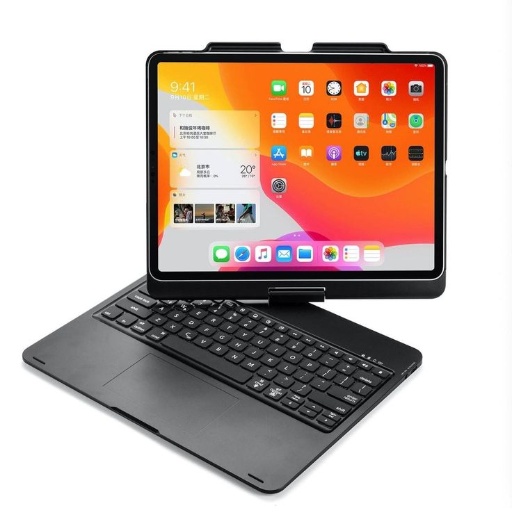 TUFF-LUV Pro-Elite Bluetooth Clam Shell keyboard Shell Case with Touch ...