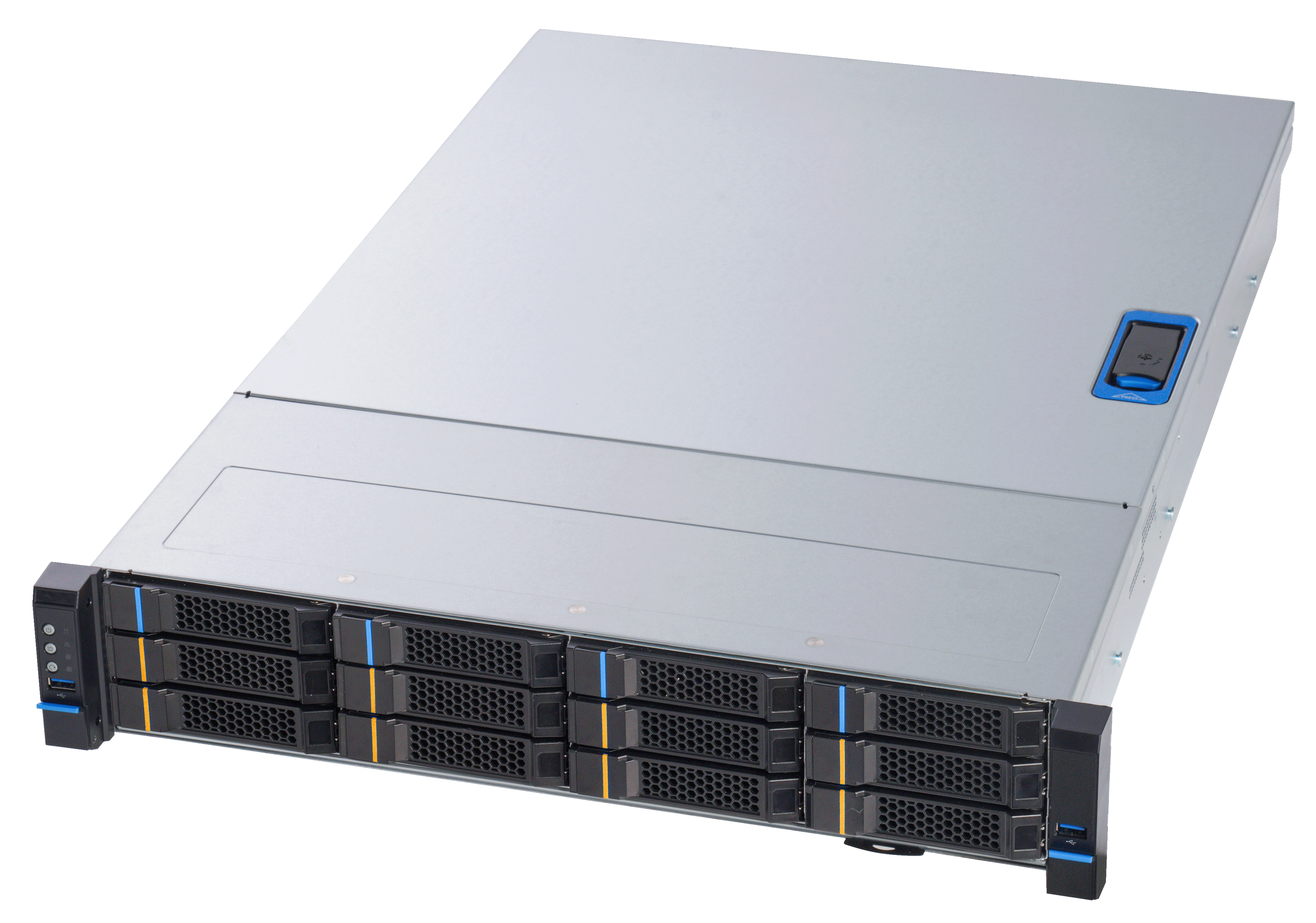 CHENBRO 12-BAY 2U STORAGE CHASSIS 12GBS MINI-SAS BP RM23812H01 2 x 800W PSU
