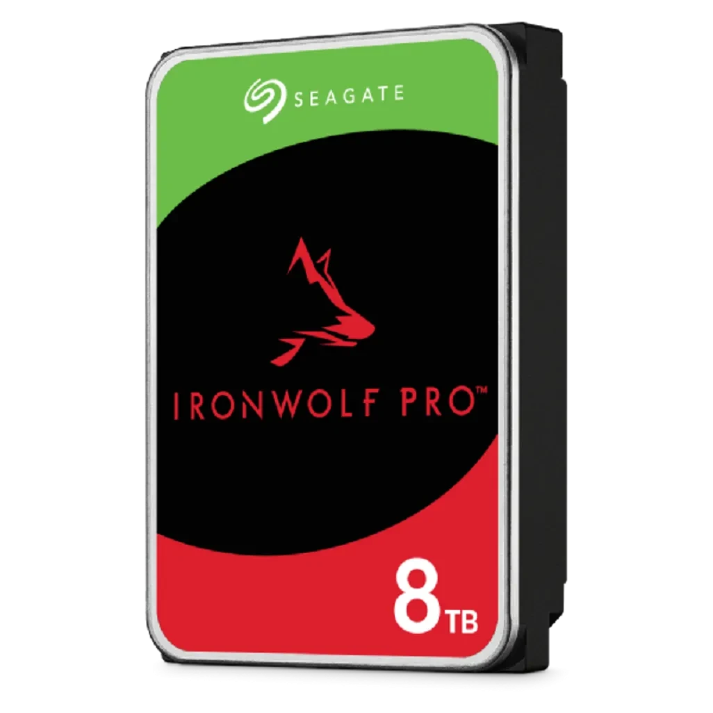 Seagate IronWolf Pro ST8000NT001, 8 TB, 7200 RPM, 256 MB, 3.5", Serial ATA III