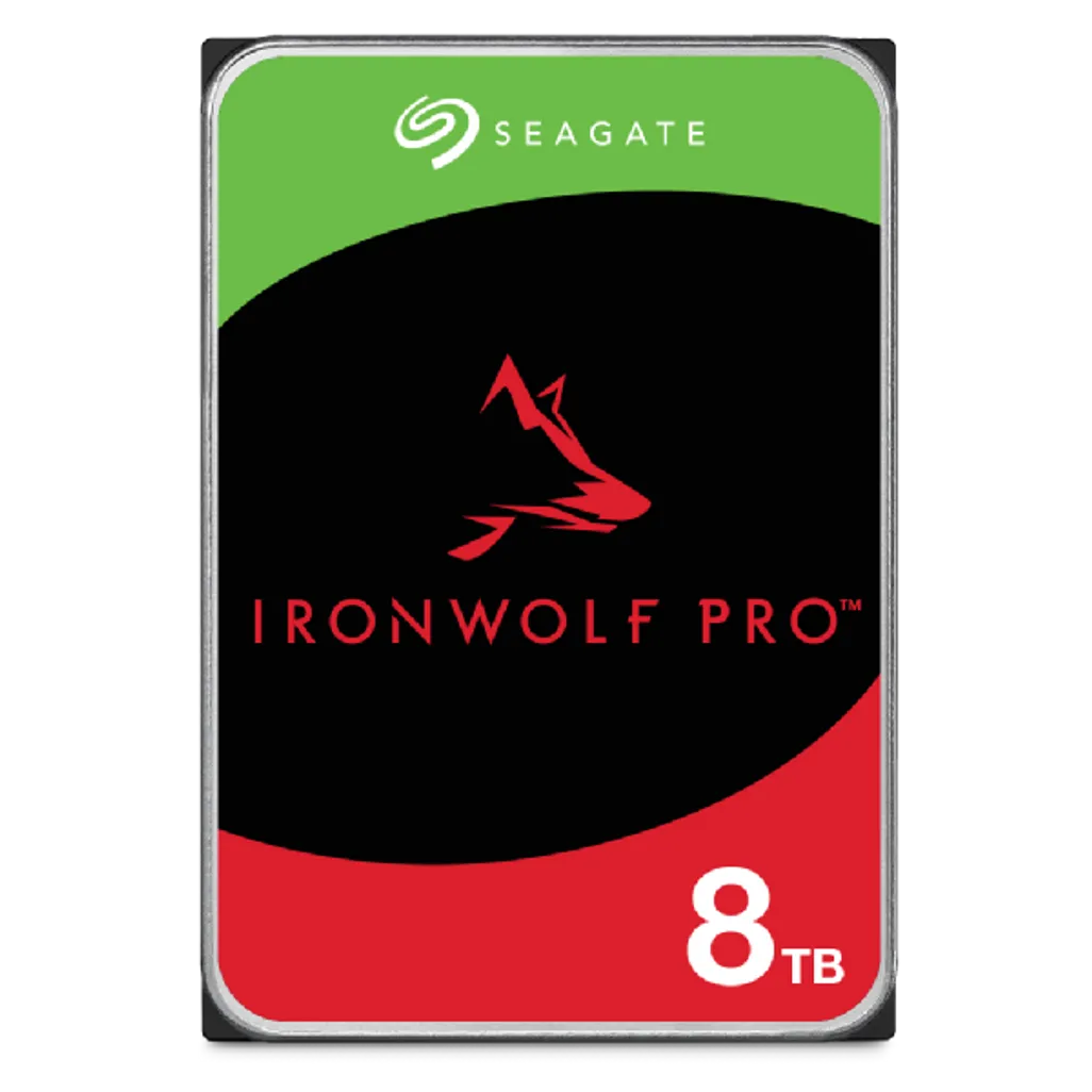 Seagate IronWolf Pro ST8000NT001, 8 TB, 7200 RPM, 256 MB, 3.5", Serial ATA III