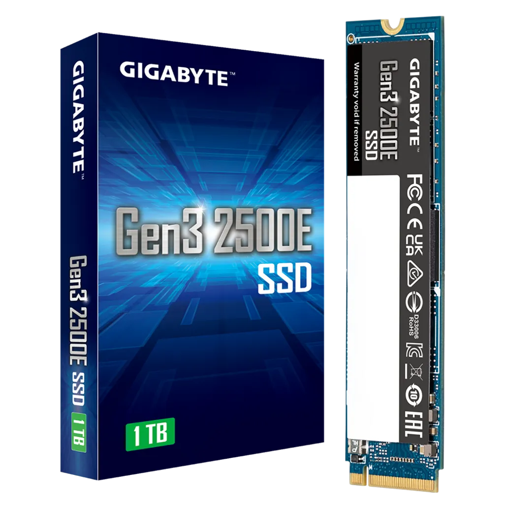GIGABYTE Gen3 2500E SSD 1TB, 1 TB, M.2, 2400 MB/s