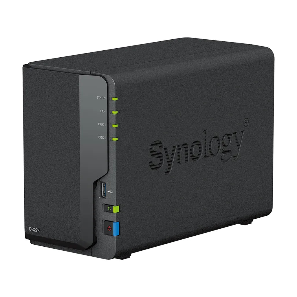 Synology DiskStation DS223, NAS, Desktop, Realtek, RTD1619B, 2 GB, DDR4