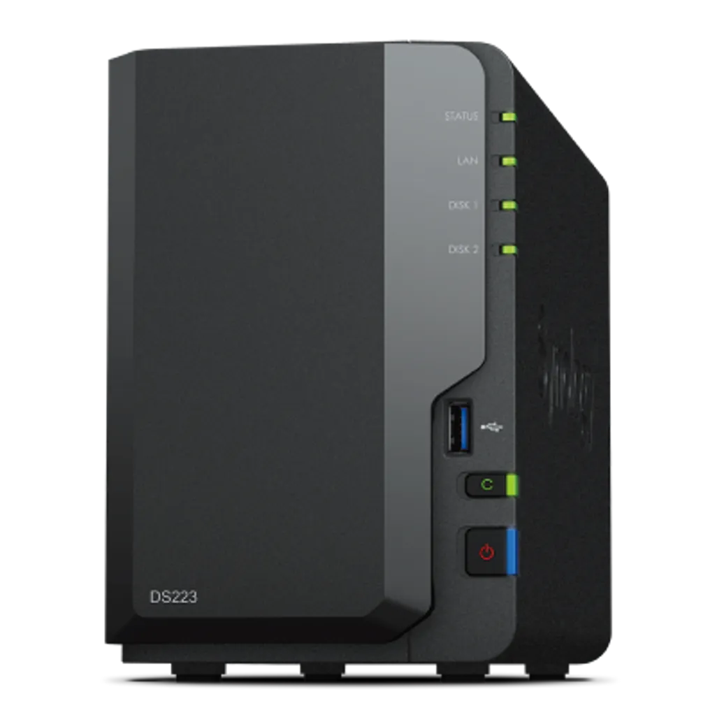 Synology DiskStation DS223, NAS, Desktop, Realtek, RTD1619B, 2 GB, DDR4