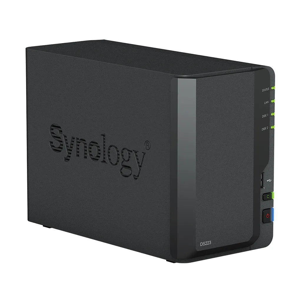Synology DiskStation DS223, NAS, Desktop, Realtek, RTD1619B, 2 GB, DDR4