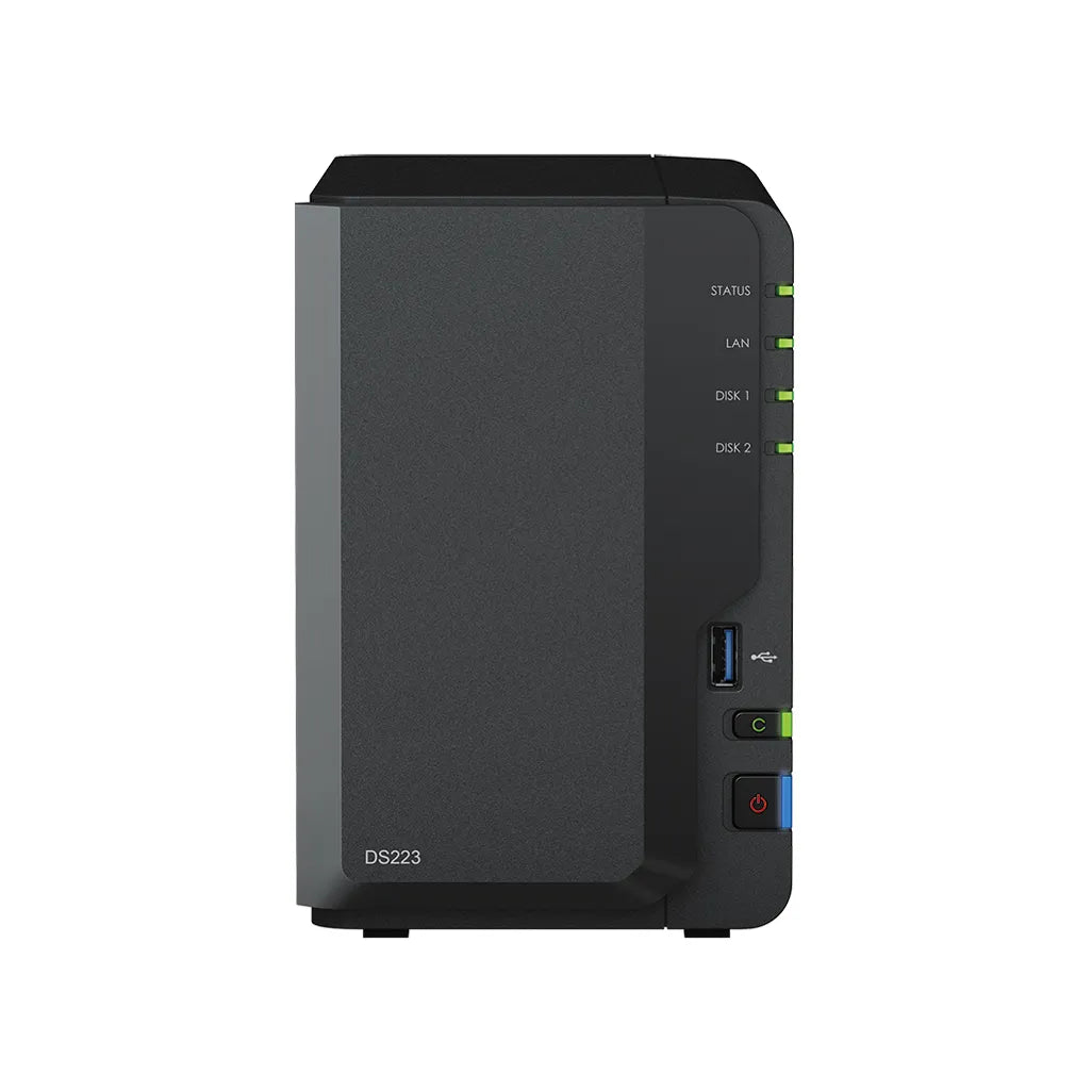 Synology DiskStation DS223, NAS, Desktop, Realtek, RTD1619B, 2 GB, DDR4