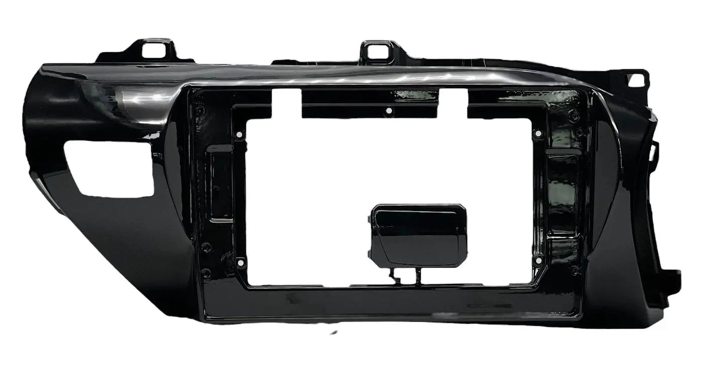 10-Inch Double DIN Trim Plate with Steering Wheel Control Harness for Toyota Hilux GD-6 2016–2021 (Compatible with Android GPS Navigation Radio with CarPlay)