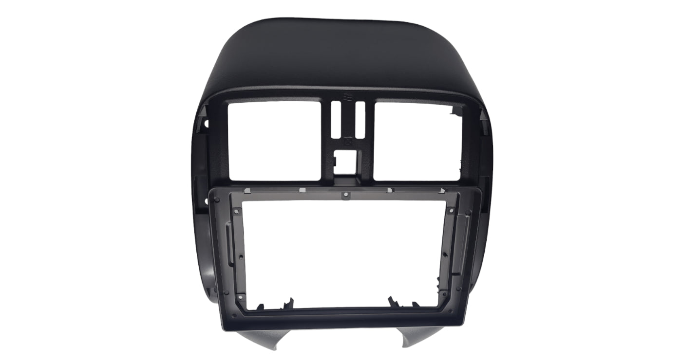 10-Inch Android Navigation Radio with Wireless Apple CarPlay, Android Auto, GPS, and Trim Plate for Nissan Sunny/Almera (2014-2022)