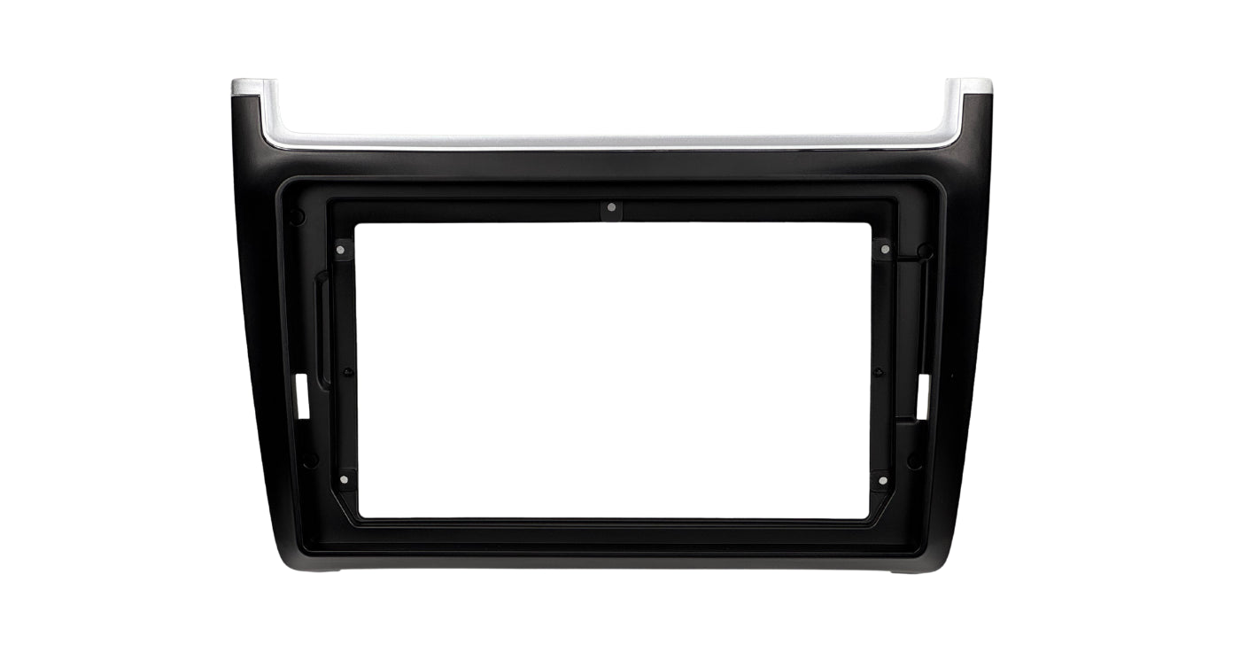 9-Inch Double DIN Trim Plate with Steering Wheel Control, CANbus, and Harness for Volkswagen New Polo 2011–2017