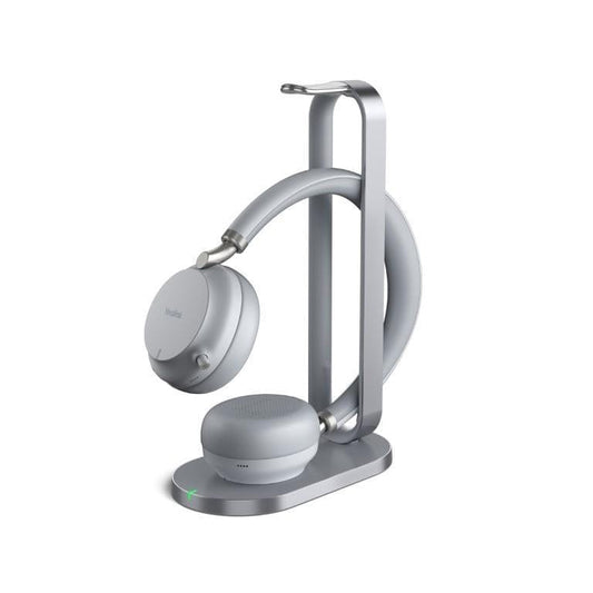 Yealink Headset with Wireless Charging Stand, USB-C Connection, Grey, Wireless Charging, MS Teams Certified