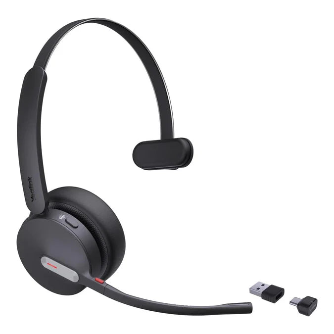 Yealink BH70 Mono Bluetooth Headset, Teams Certified, USB-C/A Connection
