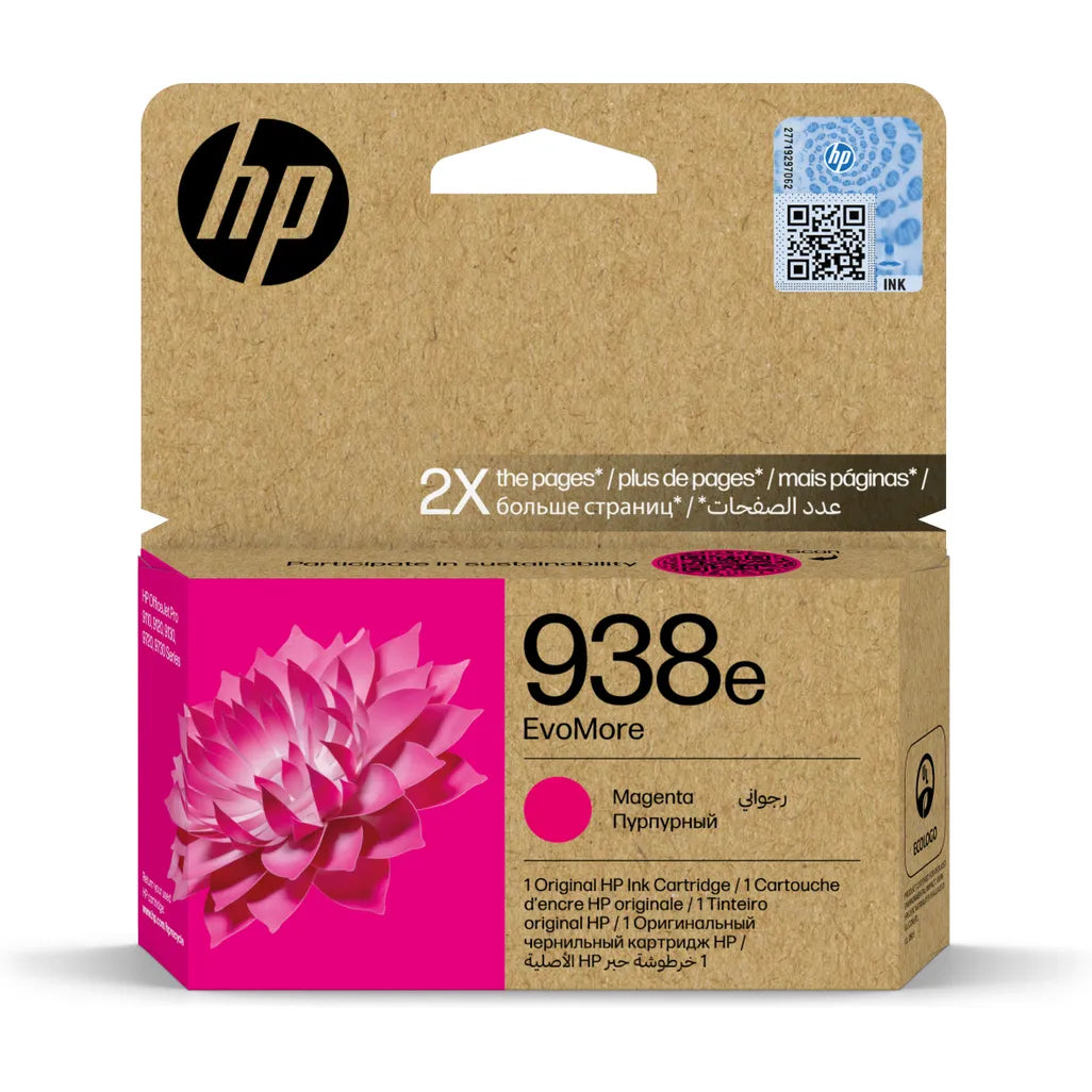 HP 938E EVOMORE MAGENTA ORIGINAL INK CARTRIDGE