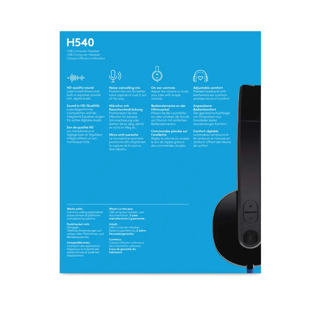 LOGITECH H540 USB HEADSET