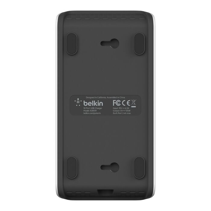 Belkin - 10-Port 2.4A USB-A Charger - does not include any Charge cables - (This accessory is required to Pair with B2B133)