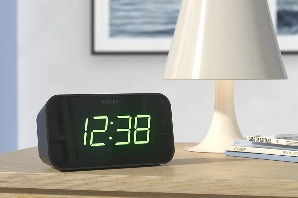 Philips TAR3306 Clock Radio - Black