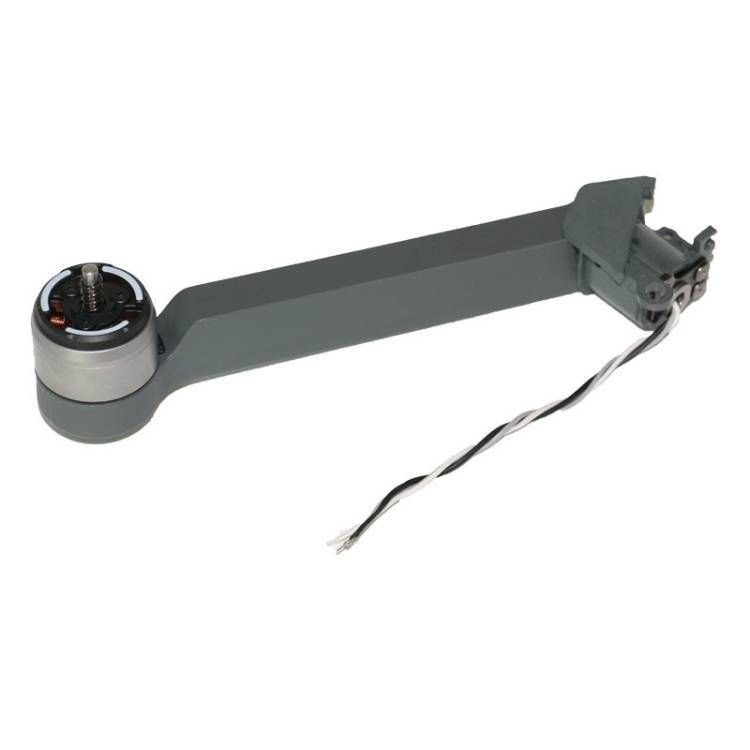 LEFT REAR  DJI Mavic Pro Platinum Arm with Motor Replacement – Single Arm with Motor