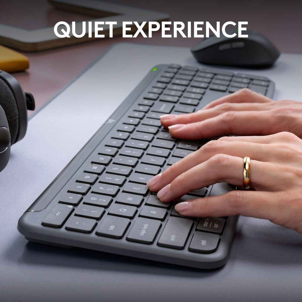 Logitech Signature Slim MK950 Wireless Keyboard & Mouse Combo. - Black