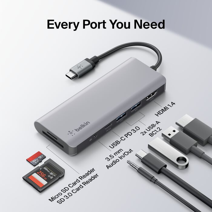 USB-C 7-in-1 Multiport Hub