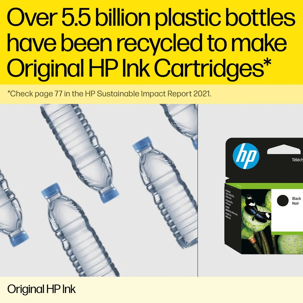 HP 123 Black Original Ink Cartridge;~120 pages. (DeskJet 2130 and 2131). - TecAfrica Solutions