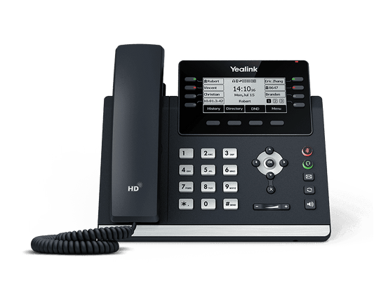 Yealink T43U Advanced Gb IP Phone With Dual USB Ports, Excludes PSU