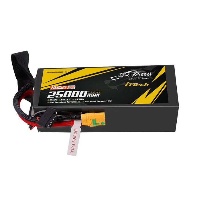 Tattu Semi-solid State 330Wh/kg 25000mAh 10C 22.2V 6S1P G-Tech Lipo Battery Pack with XT90-S plug - TecAfrica Solutions