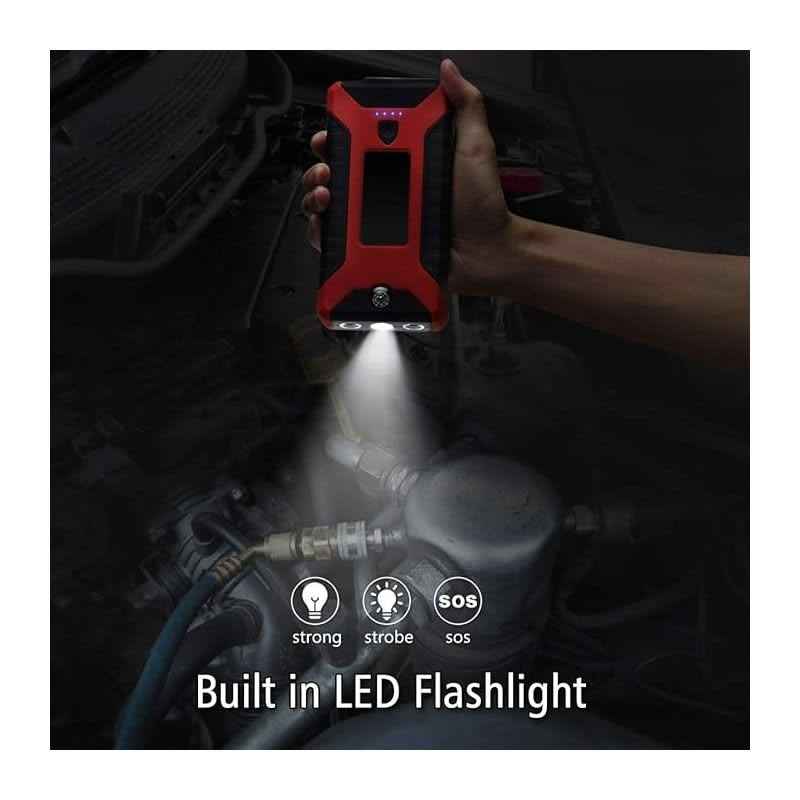 TecAfrica Solutions  12,000mAh Car Jump Starter & Power Bank with LED Light