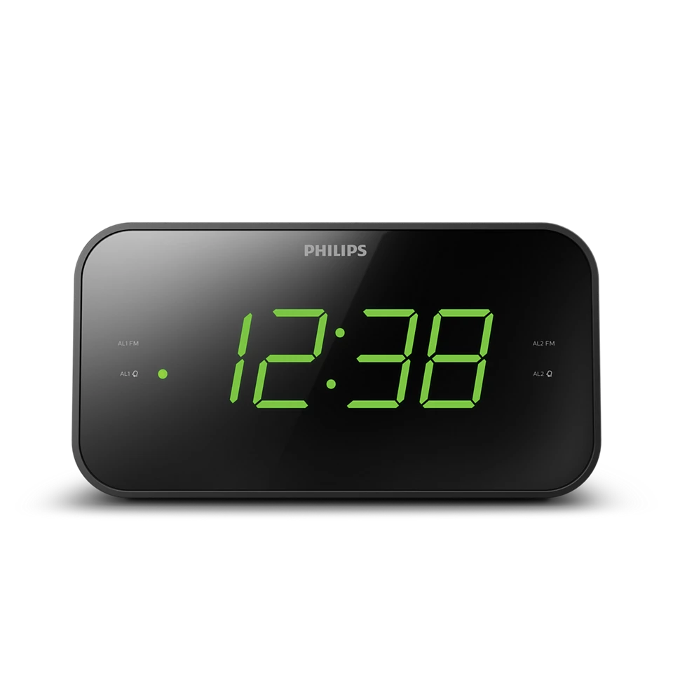 Philips TAR3306 Clock Radio - Black