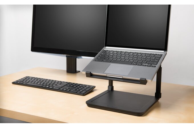 Kensington - Premium Laptop Stand with Smart Fit System - Height Adjustable (with Lock Slot  to lock down - but Lock sold seperatley) (Up to 15.6" Laptops) - Premium Product! With SmartFit - finding the right height for maximum comfort is as easy as 1-...