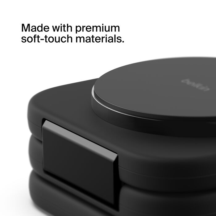 3-in-1 Magnetic Wireless Charging Travel Pad with Qi2 15W