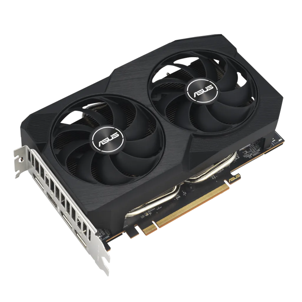 ASUS Dual -RX7600-O8G-V2, Radeon RX 7600, 8 GB, GDDR6, 128 bit, 7680 x 4320 pixels, PCI Express 4.0 - TecAfrica Solutions