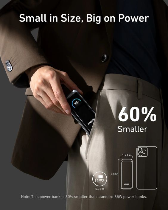 Anker Prime Power Bank (9.6K, 65W, Fusion) - TecAfrica Solutions
