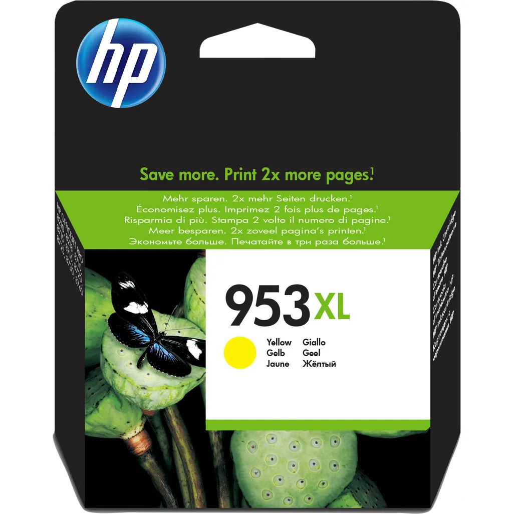 HP 953XL High Yield Yellow Original Ink Cartridge;1;600 pages