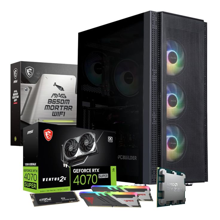 PCBuilder Ryzen 7 7700X TACTICIAN Windows 11 Gaming PC