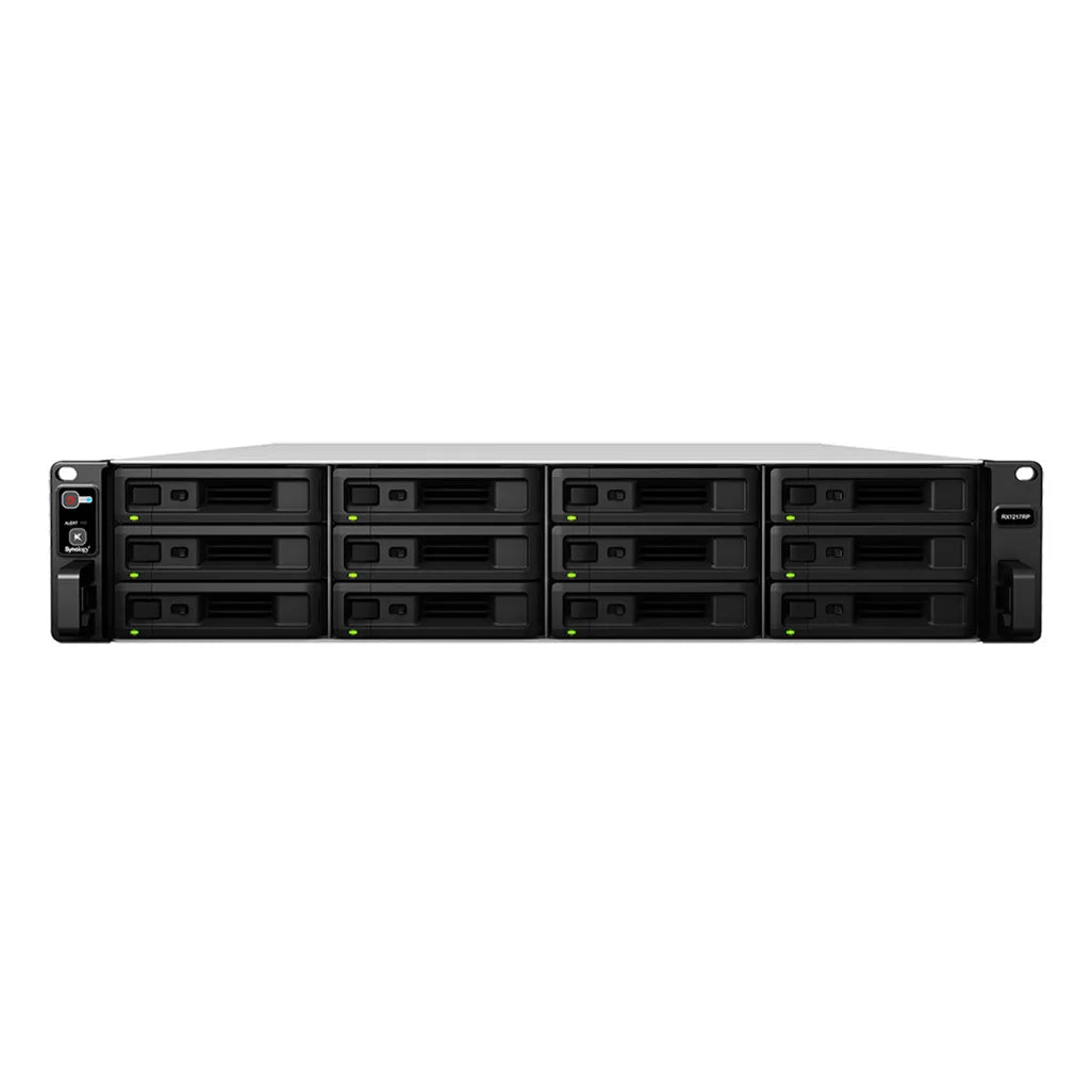 Synology RX1217RP, 13.4 kg, Rack (2U), Black, Grey