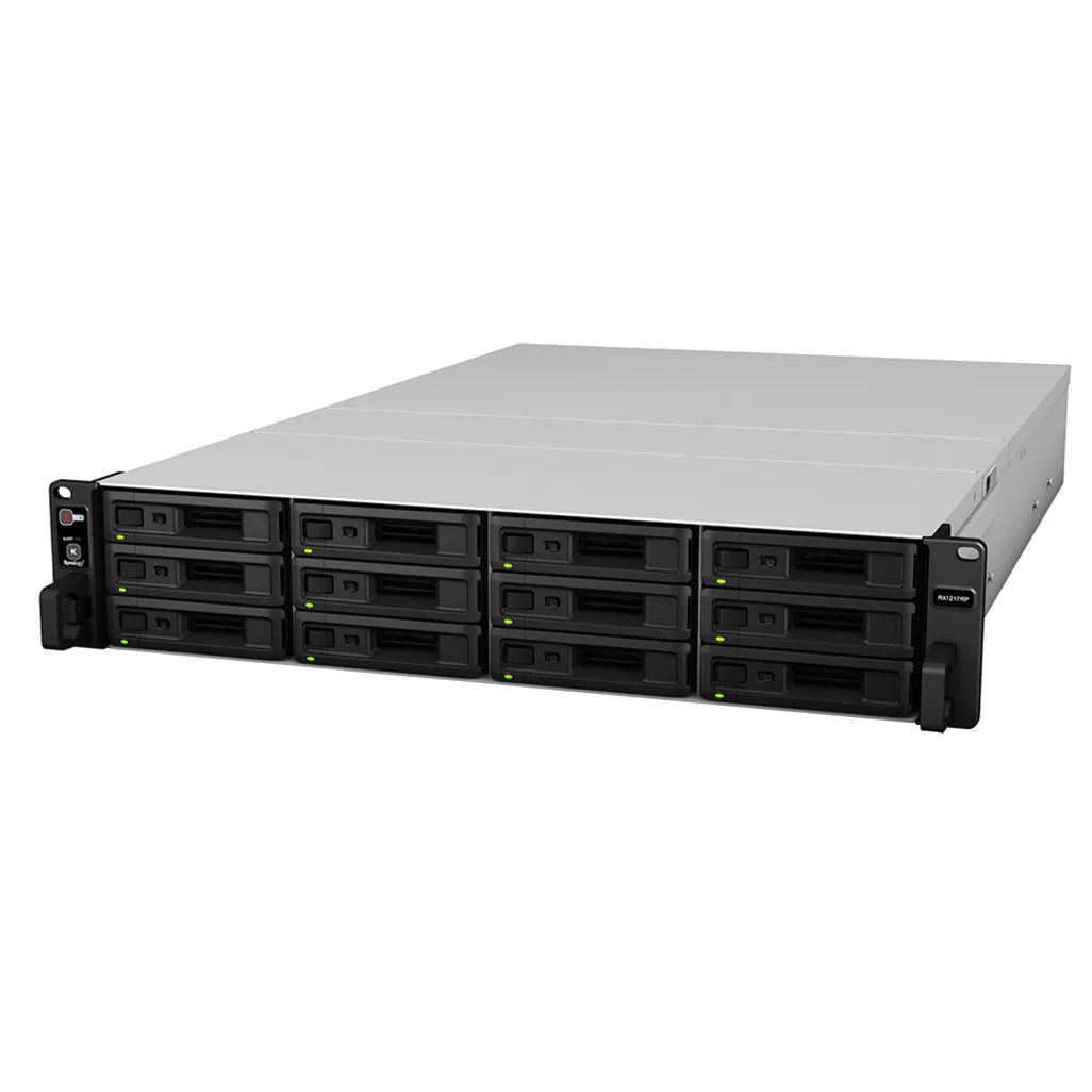 Synology RX1217RP, 13.4 kg, Rack (2U), Black, Grey