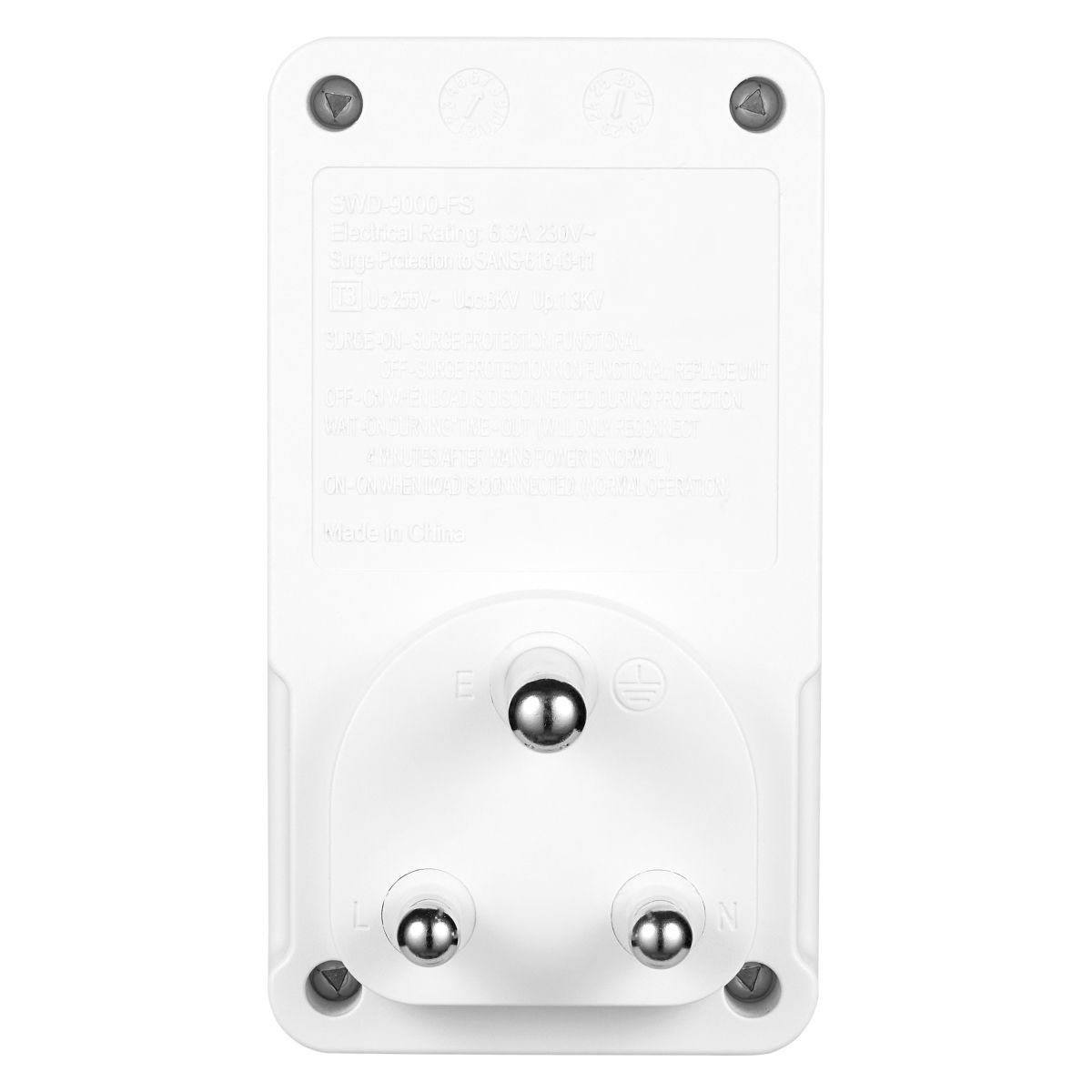 Switched TV Surge Adaptor with SANS 164-2